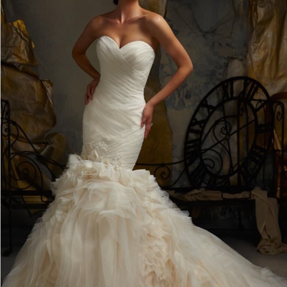 Mori Lee Elegant Cream Bridal Gown